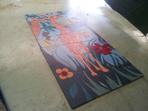 Megapuzzel Giraf 2x1m 